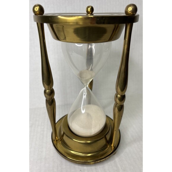 1969 State Farm Life Insurance Co 40th Anniversary Brass Hourglass Rare 2 Hour - Picture 9 of 14